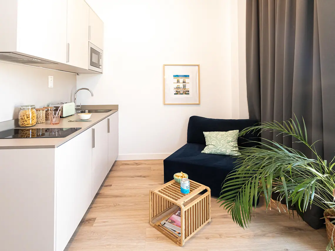 Singola con cucina Plus e balcone a Siviglia 4